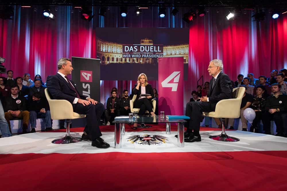 Hillary Van der Bellen en Donald Hofer