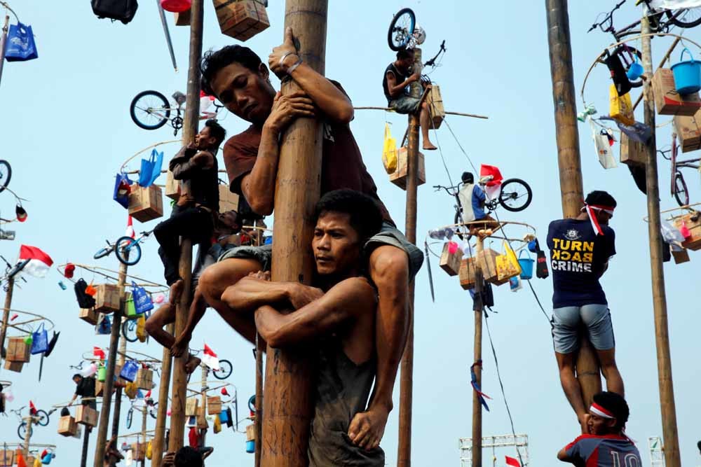 wereldbeeld panjat pinang
