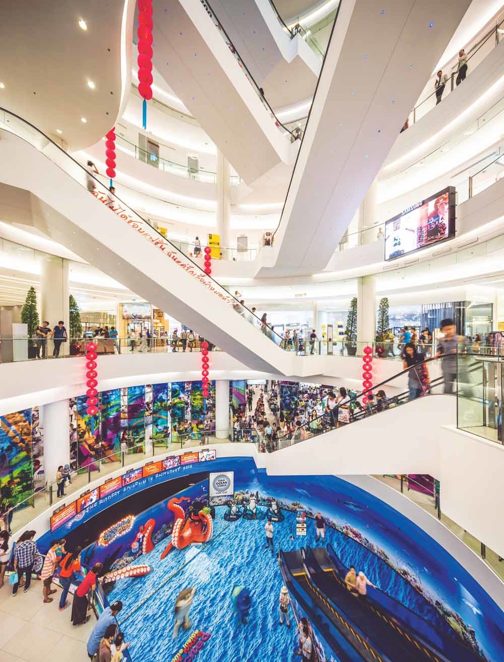 De shoppingmall  is koning in Siam