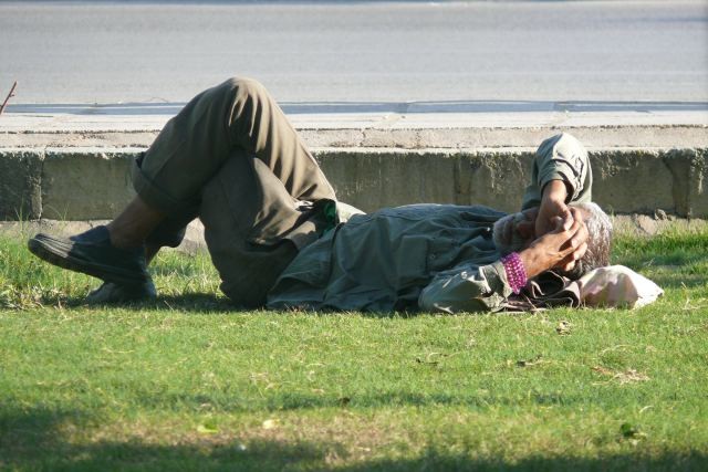 Mogen daklozen worden opgepakt?