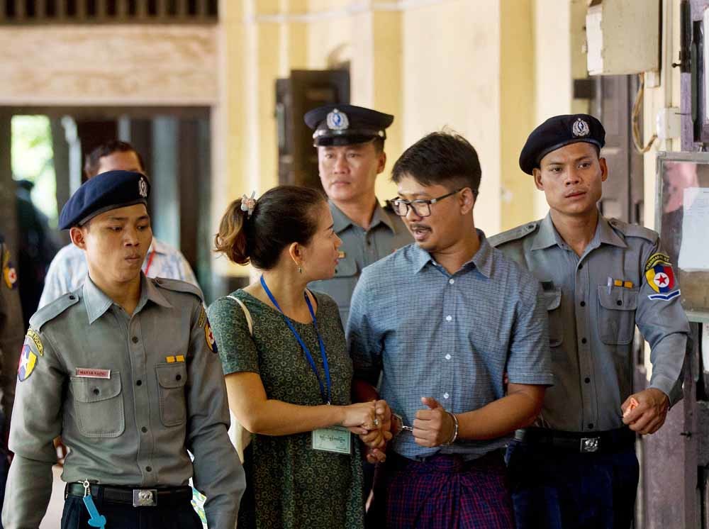 Myanmar maakt erezaak van arrestatie journalisten