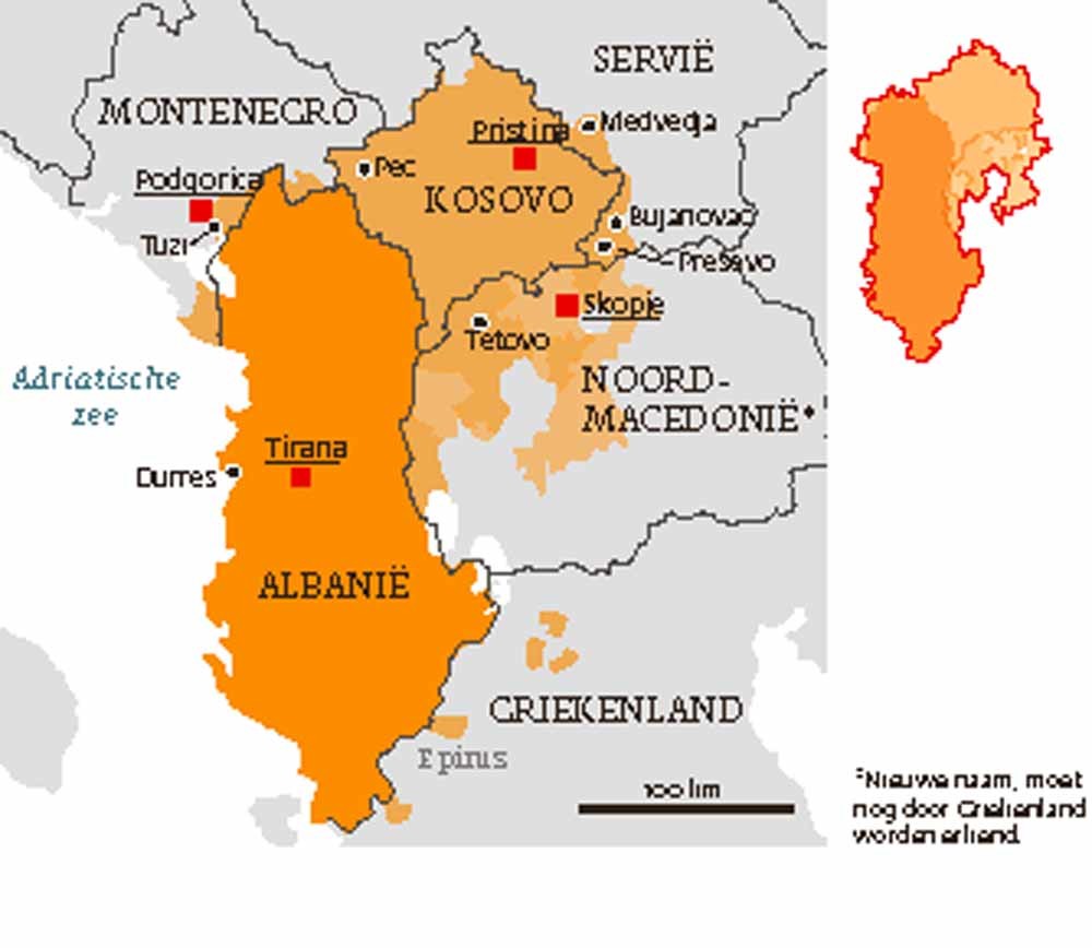 Droom van een  Groot-Albanië krijgt vorm