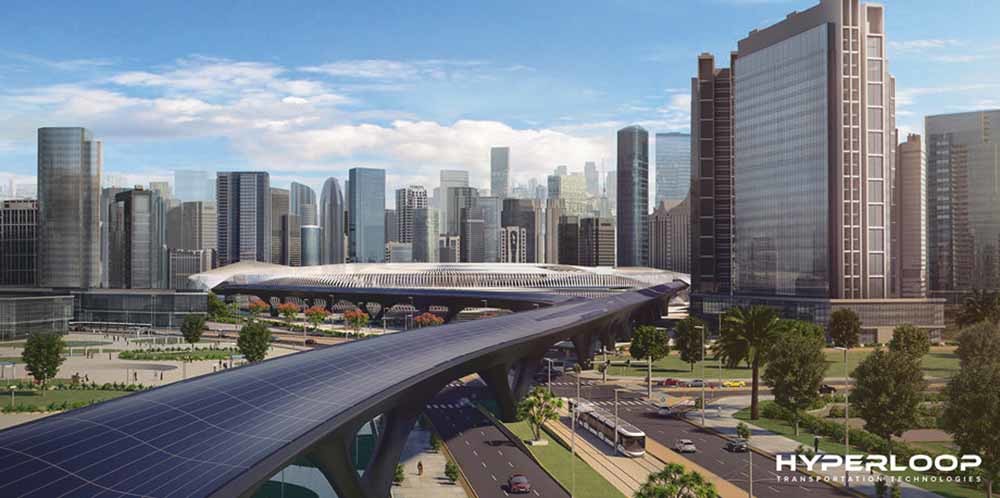 1 met de hyperloop naar het centrum