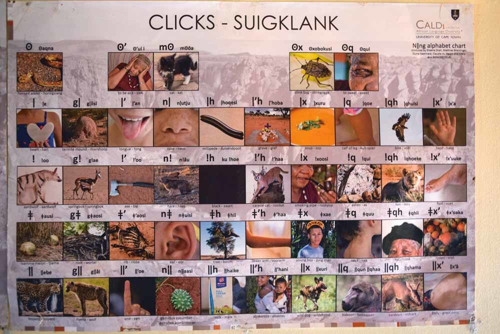 !Honkia. Gla kye !aba?  ‘Hallo. Hoe gaat het?’