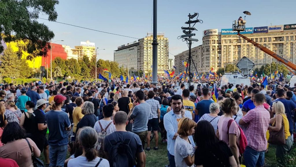 10 August Protest against corruption Bucharest 2018 Victory Square 3 1