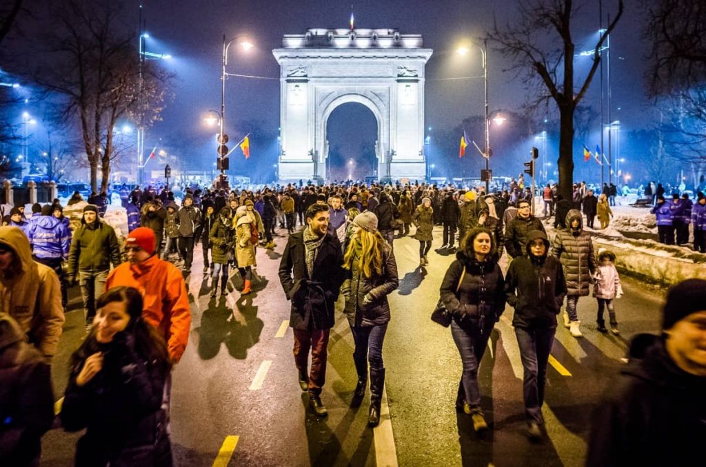 Protest against corruption Bucharest 2017 Arcul de Triumf 2 1