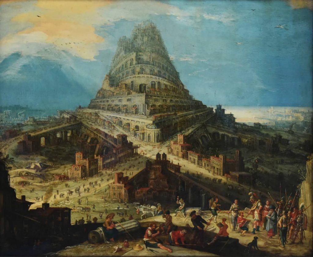 Hendrick van Cleve III 1525 1589 De bouw van de toren van Babel Kröller Müller Museum Otterlo 23 08 2016 13 10 57.JPG 1
