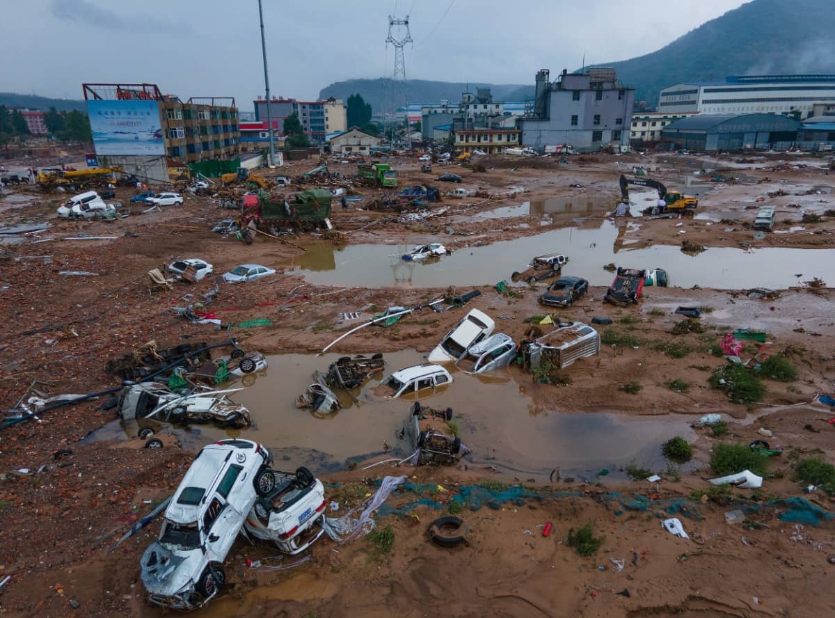 Wereldbeeld: Zondvloed in de Chinese provincie Henan Wereldbeeld: Zondvloed in de Chinese provincie Henan