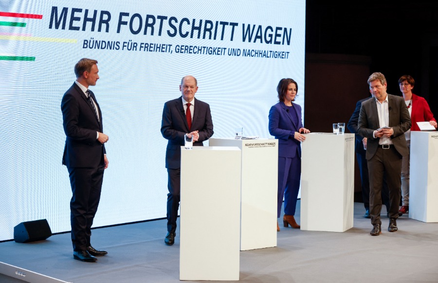 Duitsland: SPD, Groenen en FDP verenigd door hun ‘geloof in vooruitgang’