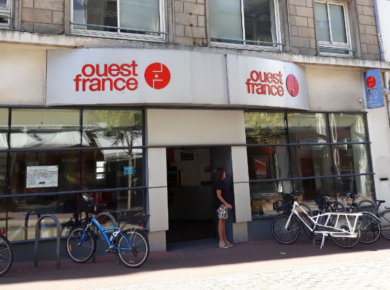 Lorient siège de la rédaction lorientaise de Ouest France 2