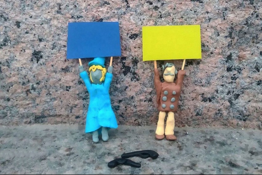 Klei(n) protest in Rusland
