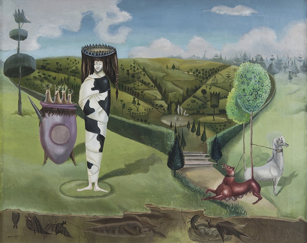 Leonora Carrington Green Tea The Oval Lady 1942. The Museum of Modern Art New York. Gift from Drue Heinz Trust exchange 2019 © Estate of Leonora Carrington VISDA. Unknown photographer