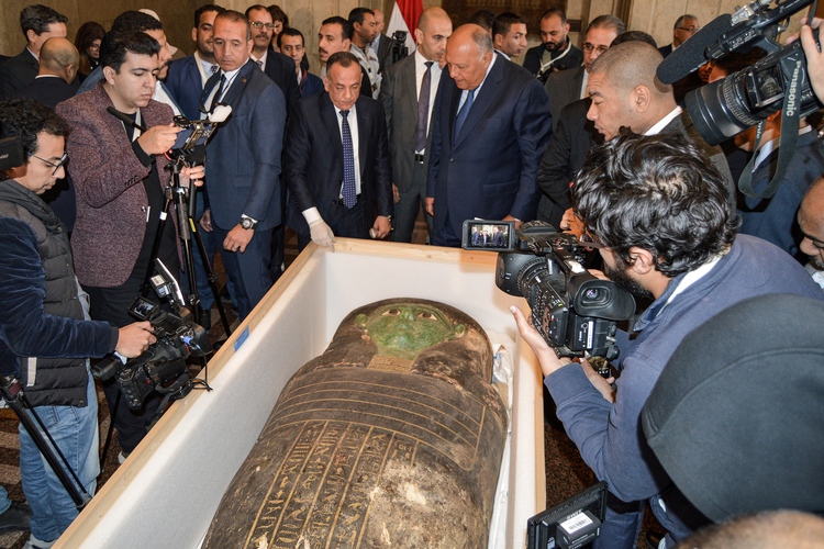 Eeuwenoude sarcofaag keert terug naar Egypte na teruggave museum VS