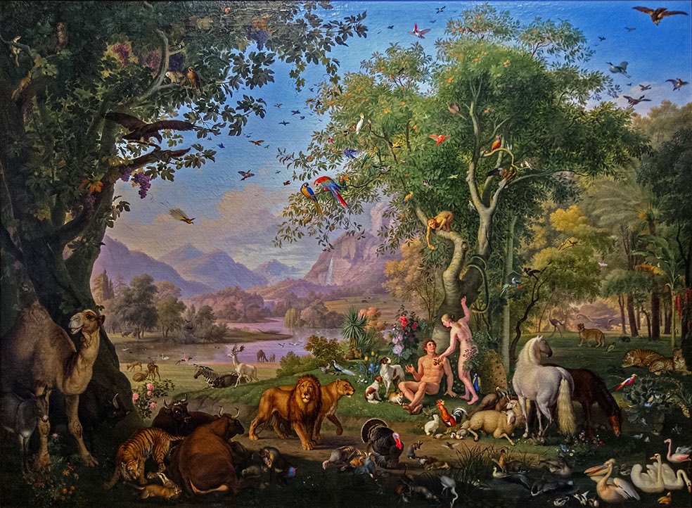 Adam et Eve au Paradis Terrestre
