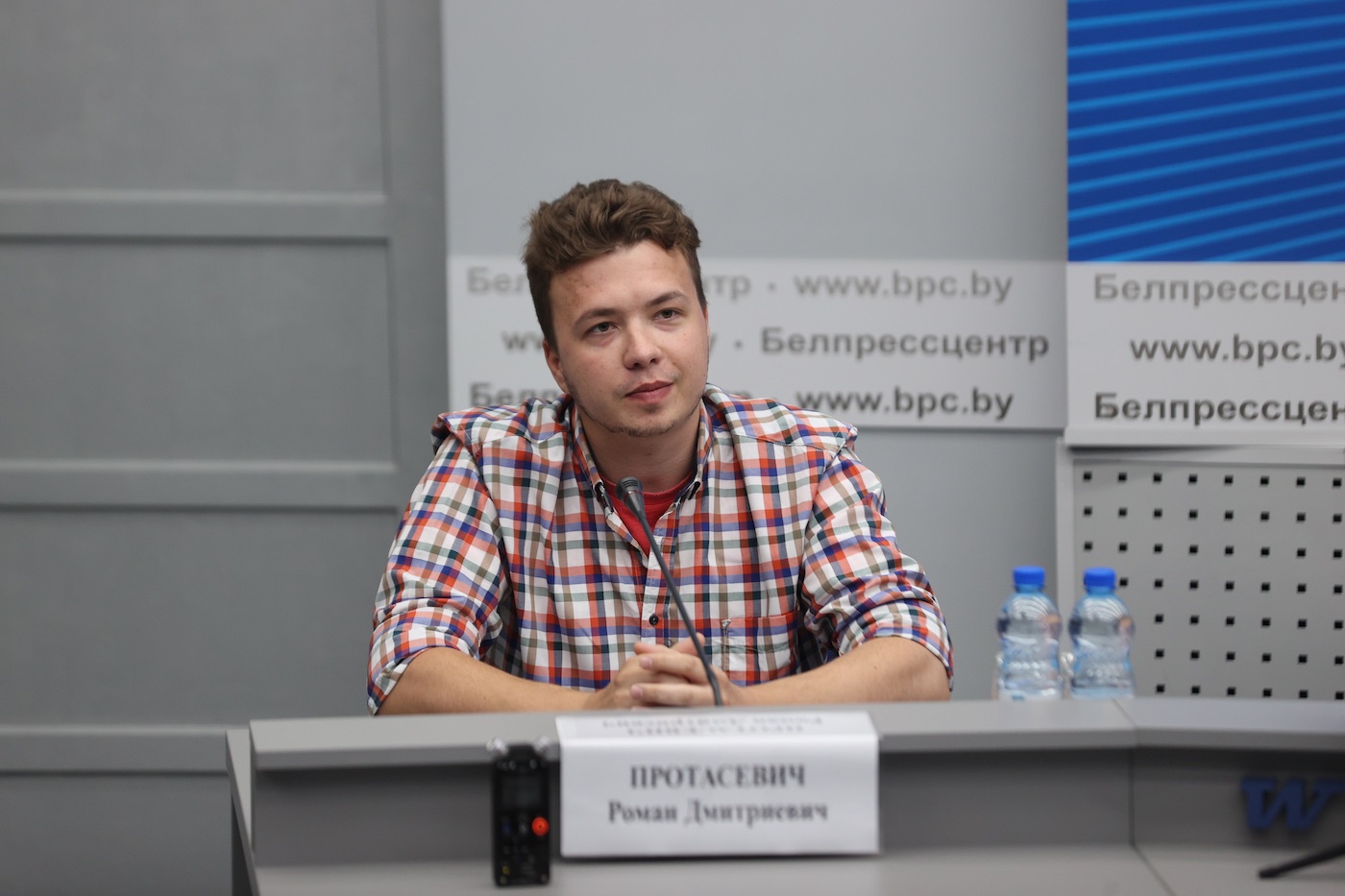 Belarus: acht jaar gevangenisstraf voor journalist Raman Pratasevitsj ANP 432563198