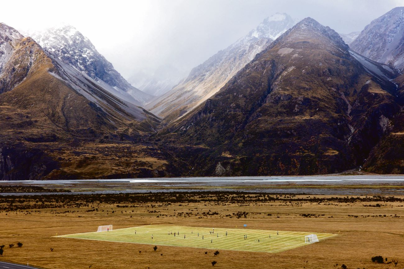 Wereldbeeld: het mooiste voetbalveld ter wereld ligt in Nieuw-Zeeland