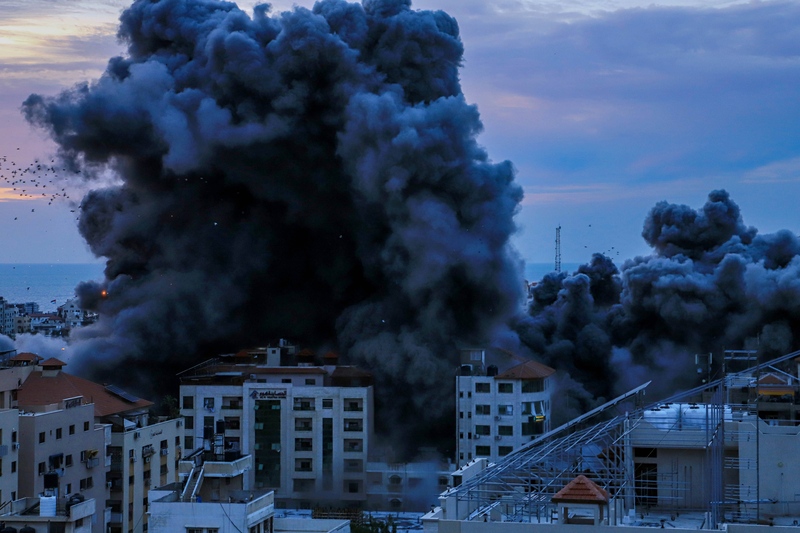 Israël voert bombardementen op Gaza op terwijl dodental stijgt ANP 480713866