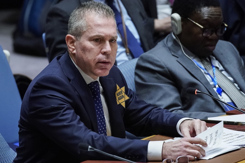 Kritiek op ambassadeur Israël bij de VN na dragen gele Davidster