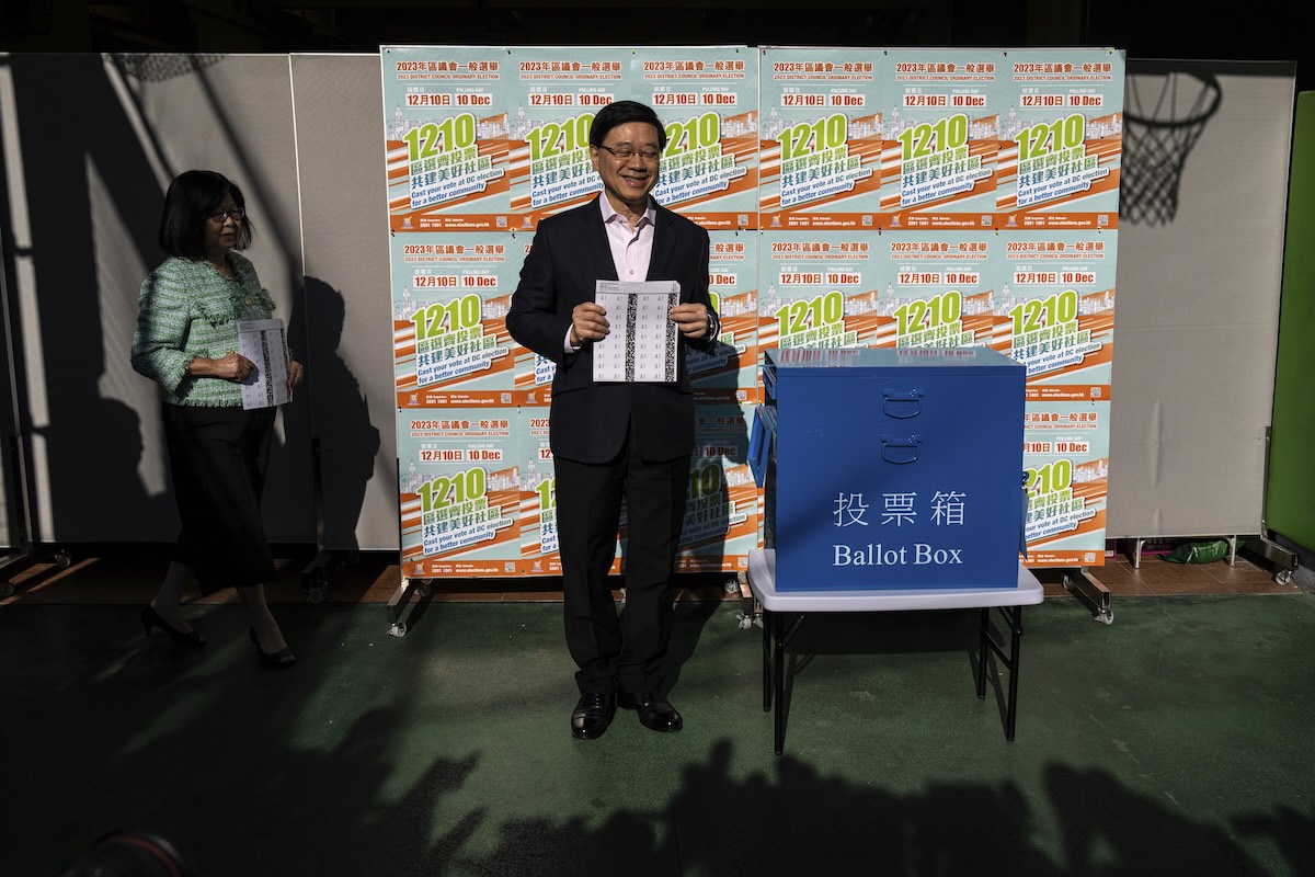 Historisch lage opkomst bij verkiezingen Hongkong