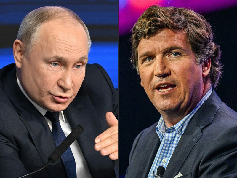 Tucker Carlson interviewt Vladimir Poetin, onder meer over Oekraïne