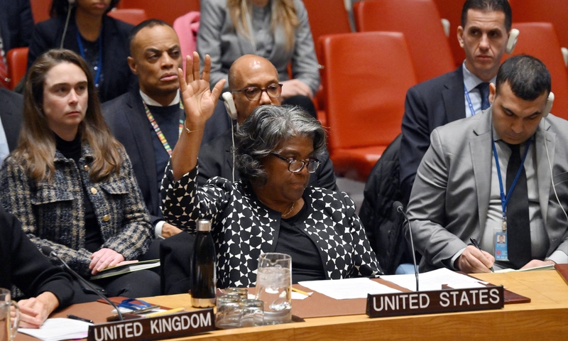 Verenigde Staten vetoën resolutie over staakt-het-vuren in Gaza