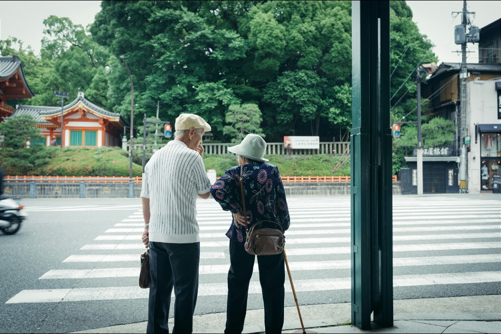 Twee Japanse bejaarden