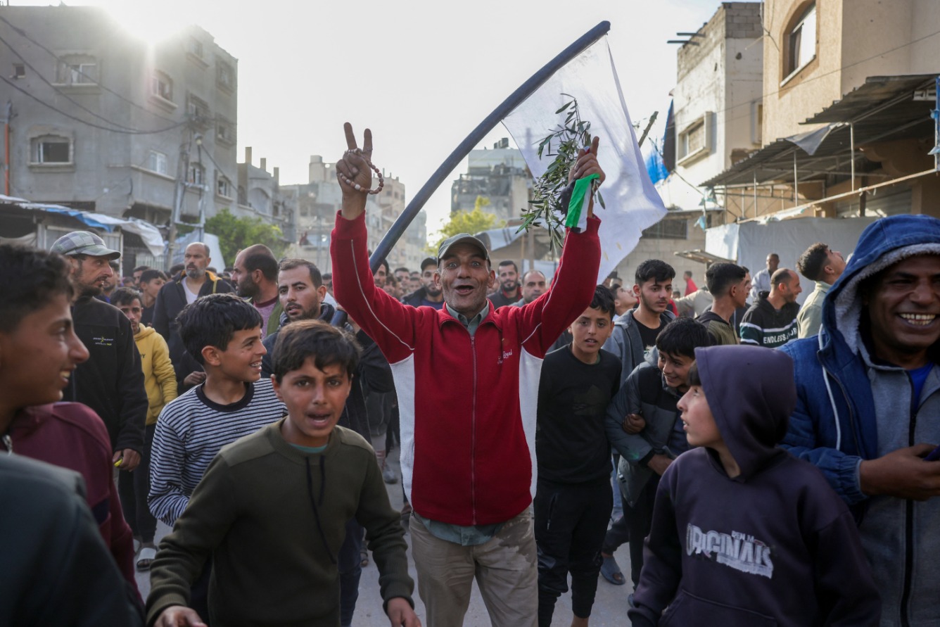 Gaza: Palestijnen demonstreren tegen Hamas Palestijnen protesteren tegn Hamas