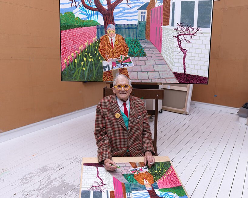 david hockney exhibition paris fondation louis vuitton cigarette designboom 01