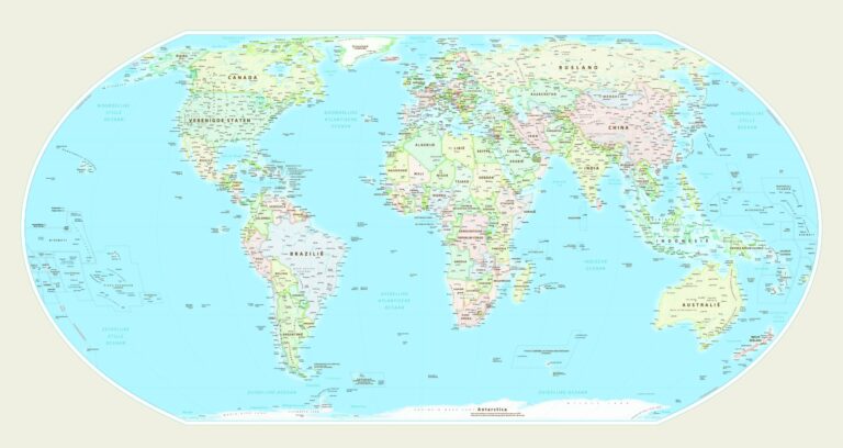 De VN keuren nieuwe wereldkaart goed waar Afrika groter op staat