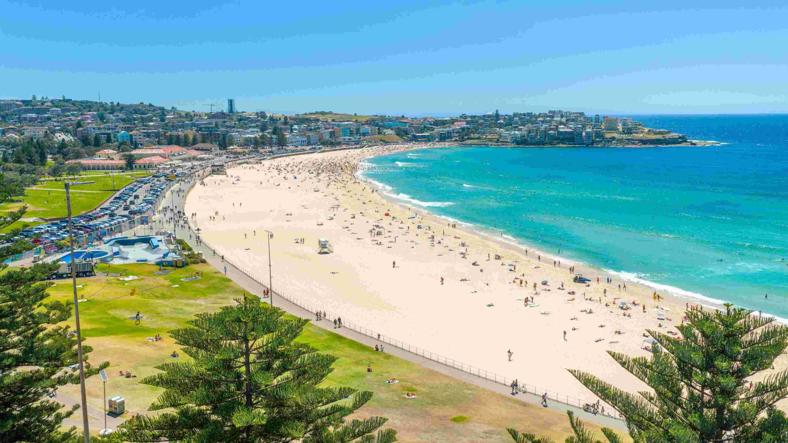 Een lijkwade over het zonovergoten Bondi Beach