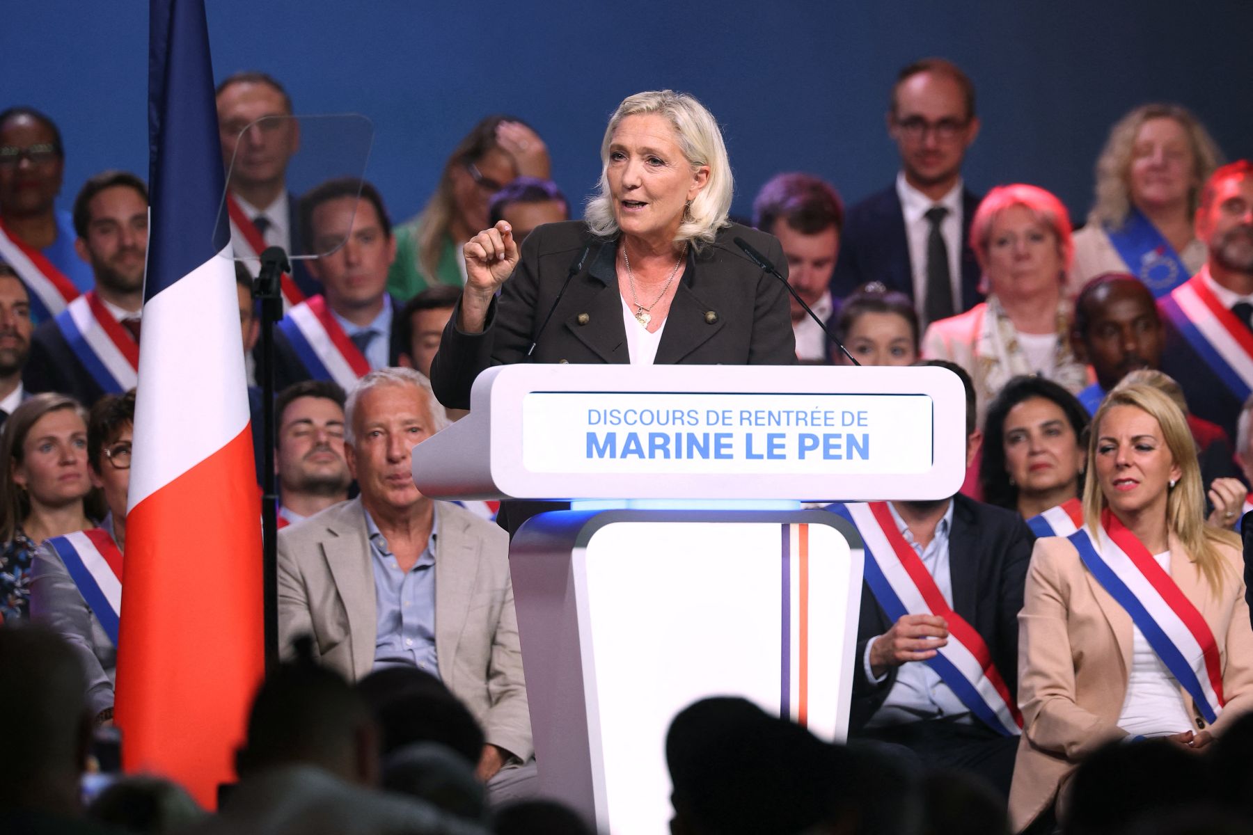 Frankrijk: Marine Le Pen maakt haar comeback in Hénin-Beaumont