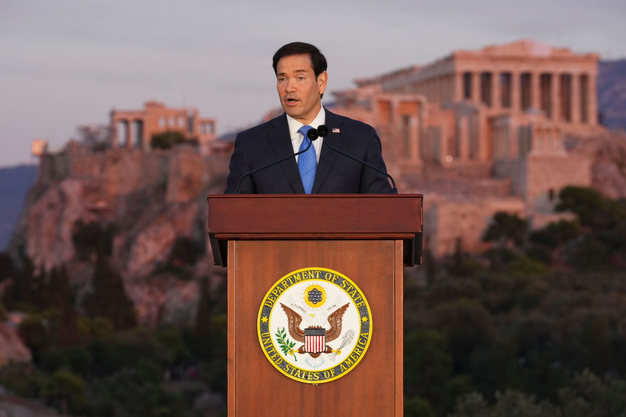 Athene: Marco Rubio roept Europa op om uit zijn ‘slaap’ te ontwaken