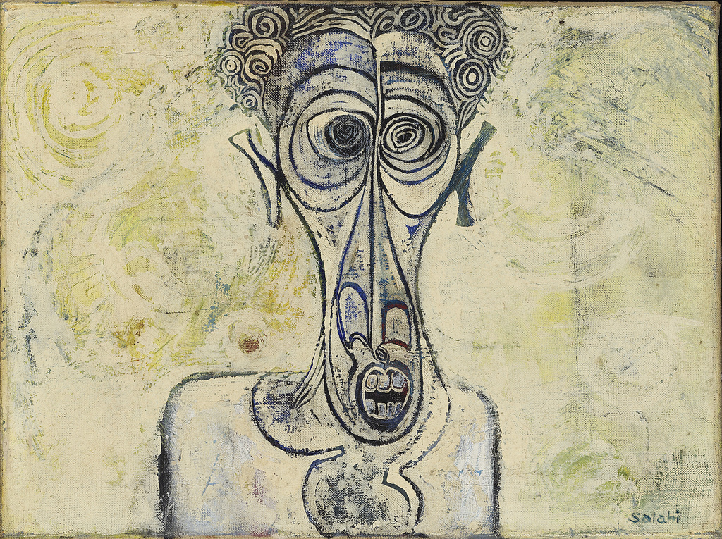 Ibrahim El Salahi, ‘Self-portrait-of-suffering’, 1961.