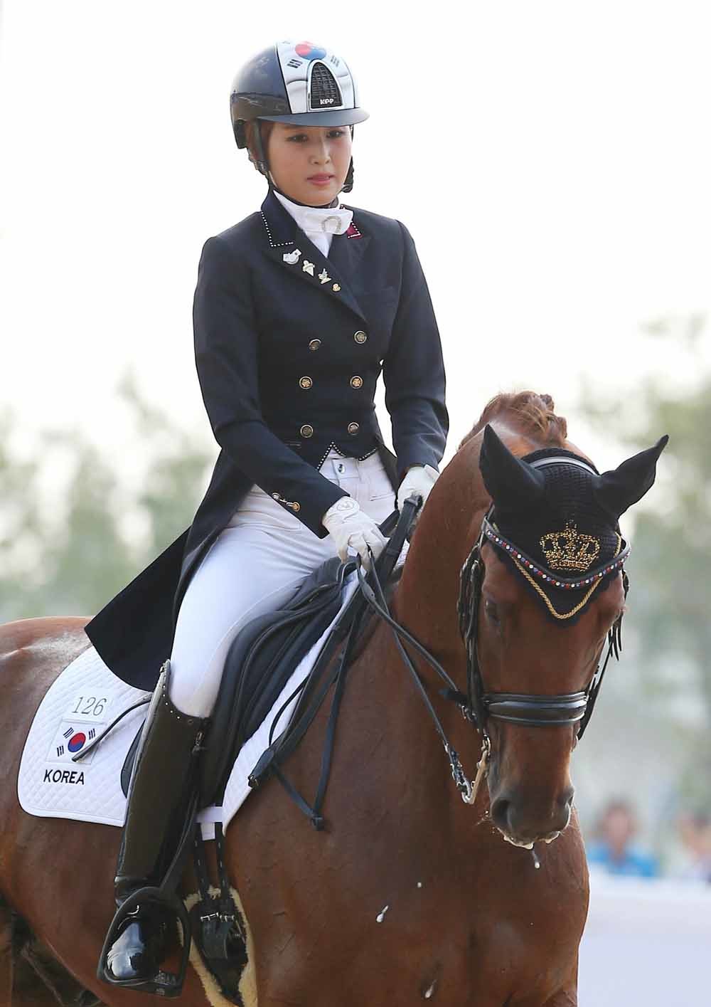Chung Yoo-ra, dochter van Choi Soon-sil, genoot van haar privileges. – © HH