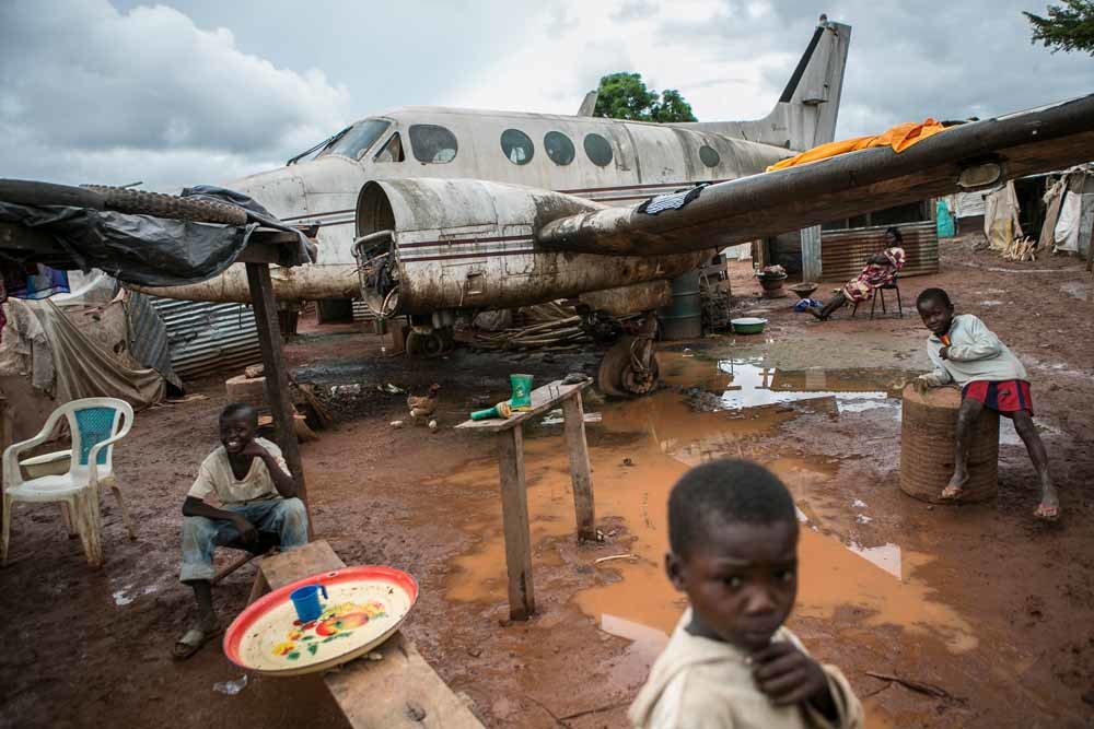 Kinderen in een opvangkamp in de Centraal-Afrikaanse Republiek. – © Jean Chung / Getty