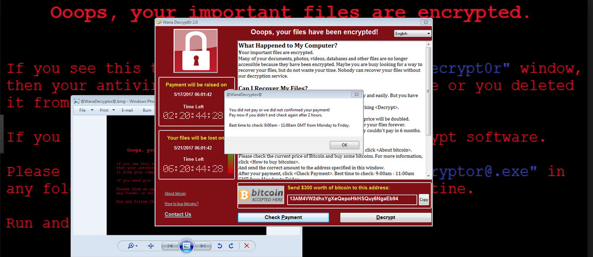 Vorige maand werd het WannaCry-ransomware verspreid over honderdduizenden computers in zo’n 150 landen. De slachtoffers moesten 300 dollar betalen om weer toegang te krijgen tot hun bestanden.  – © POLARIS 