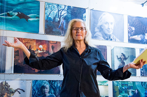 Leibovitz bij haar tentoonstelling 'Women: New Portraits', New York, november 2016. – © Roy Rochlin / Getty Images