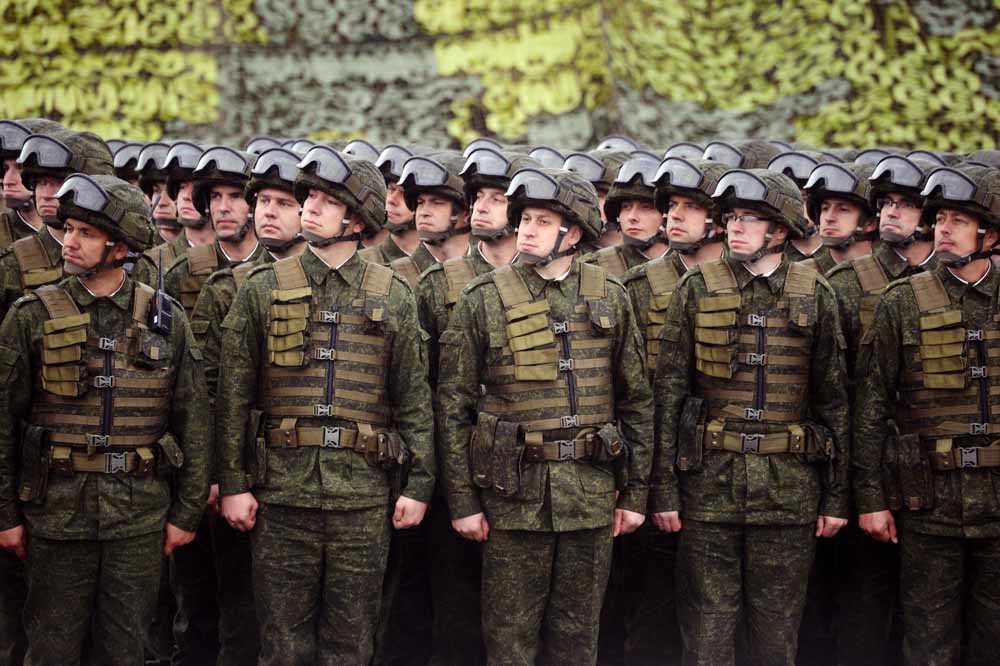 Wit-Russische militairen in de buurt van Minsk tijdens Zapad 2017. – © Viktor Tolochko / HH