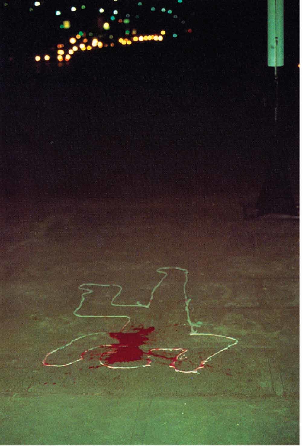 Image Mass Murder, ca. 1977. – © Richard Hambleton / Courtesy Woodward Gallery, NYC archives