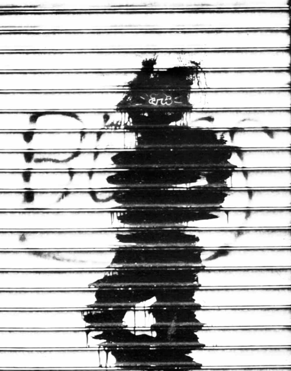Shadowman met Keith Harings Radiant Baby.