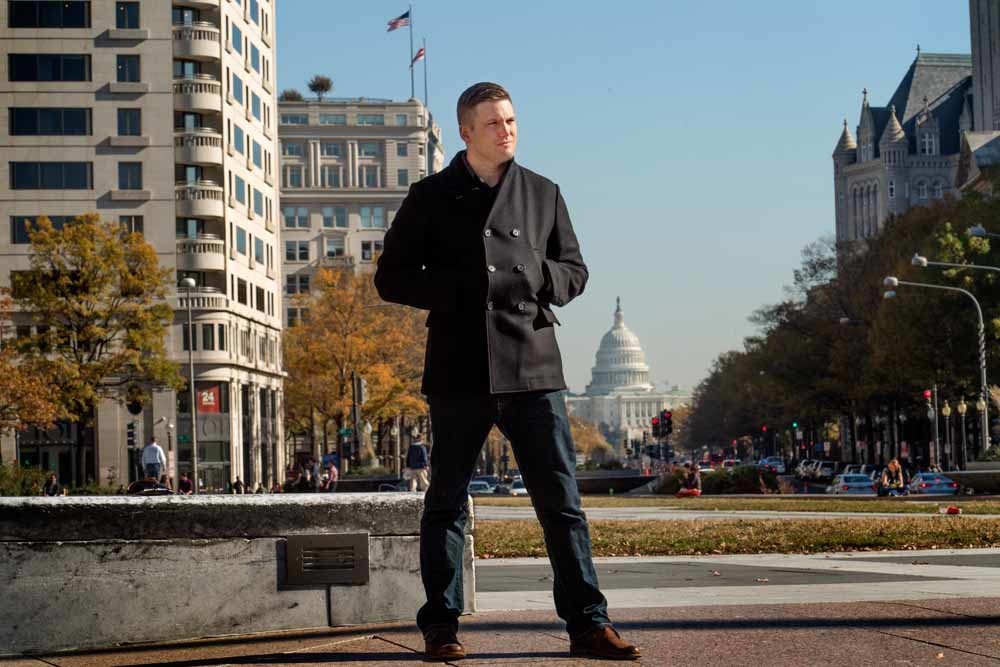Richard Spencer, berucht rechts- extremist en het gezicht van de alt-rightbeweging, Washington, 19 november 2017. – © Linda Davidson / The Washington Post via Getty Images
