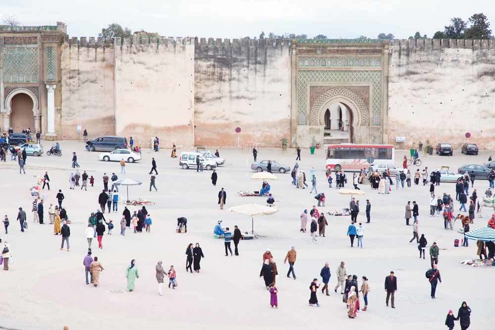 Meknes, ook wel het Versailles van Marokko genoemd. – © Getty Images