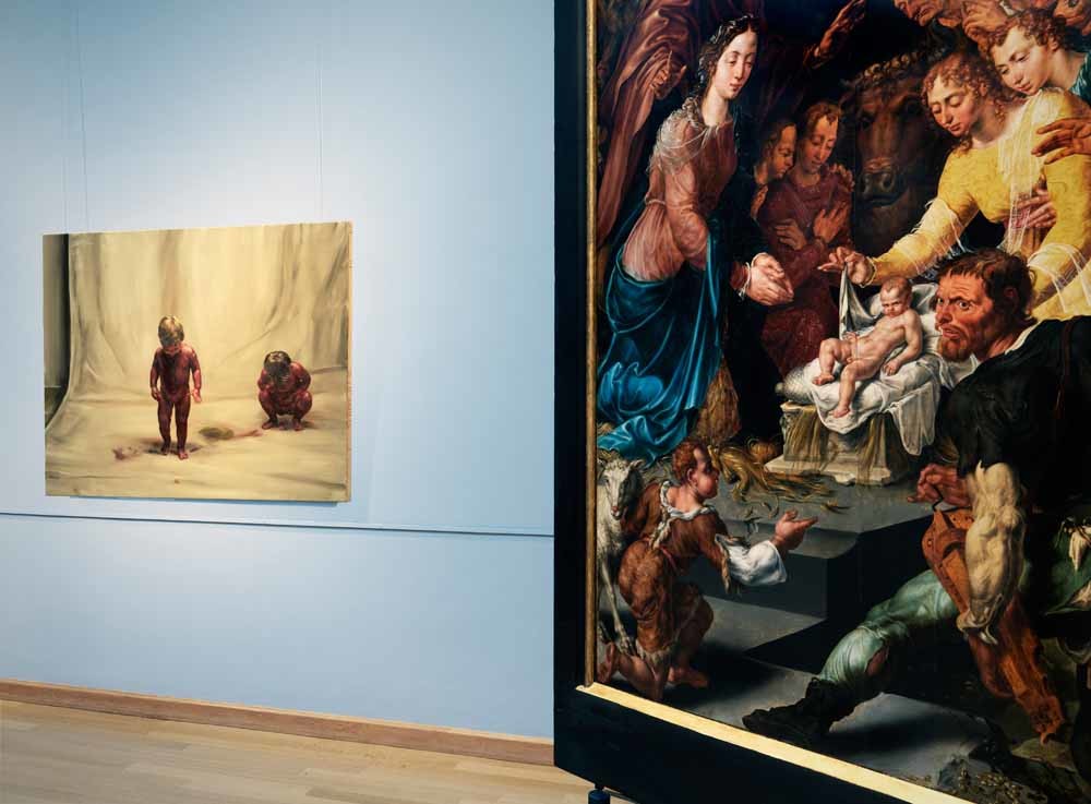 De tentoonstelling Rendez-vous met Frans Hals, met werk van de oude meester naast dat van hedendaagse kunstenaars. – © Gert Jan van Rooij