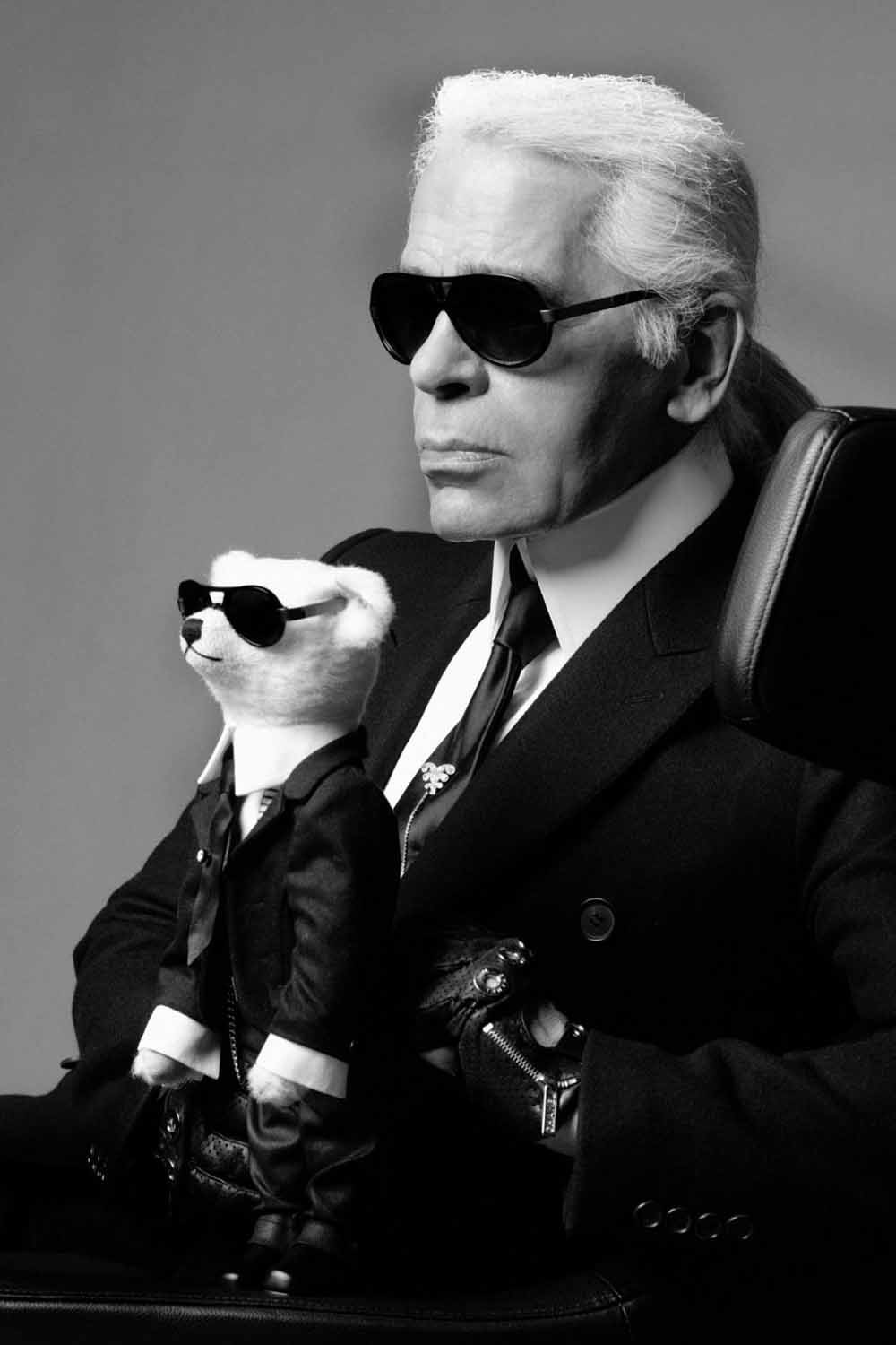 Modekoning Karl Lagerfeld.
