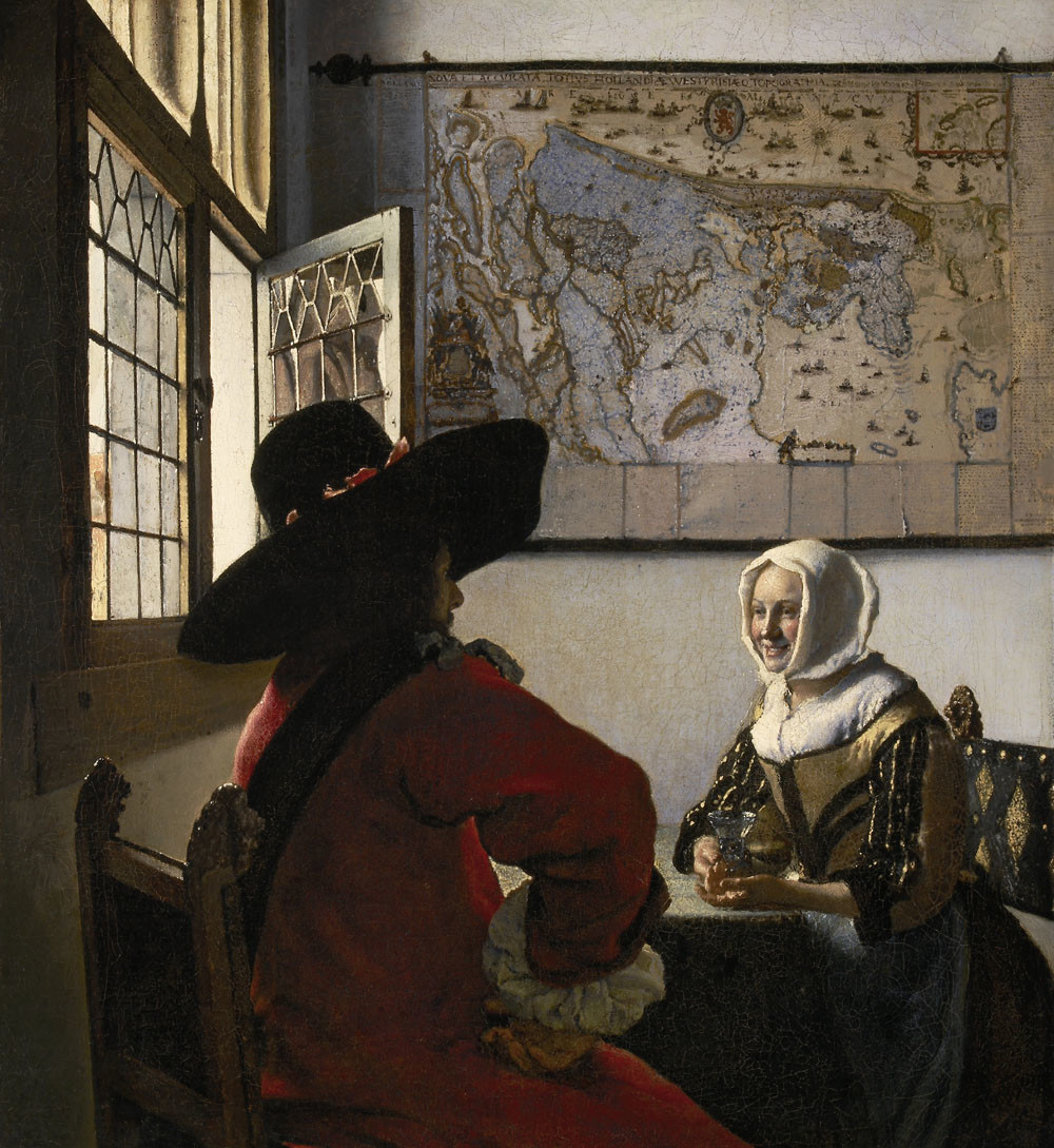 Johannes Vermeer, De soldaat en het lachende meisje 
