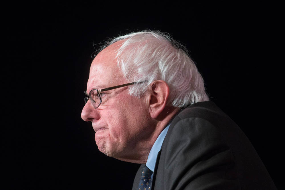 Senator en presidentskandidaat voor de Democraten, Bernie Sanders. – © Getty Images