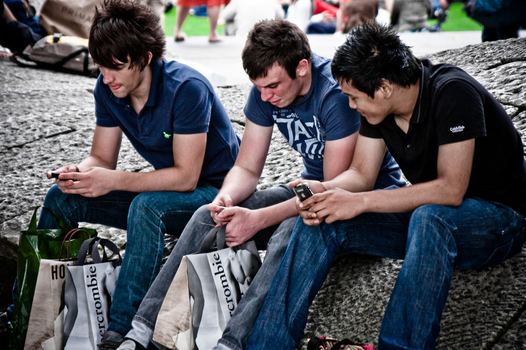 Klanten van Abercrombie & Fitch in Londen.  Garry Knight/Flickr Creative Commons