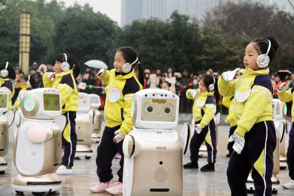 Robotdemonstratie in Hangzhou, China. – ©  Getty  Images