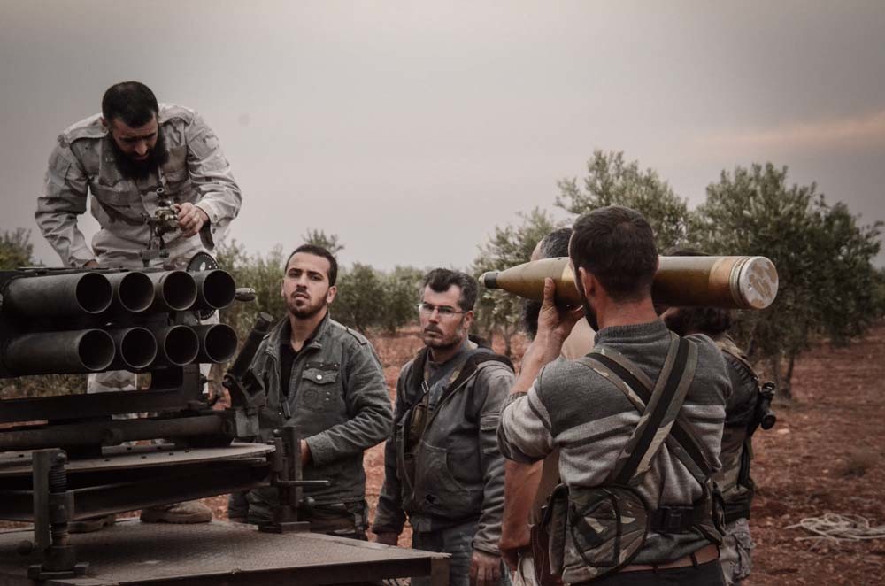 Clashes tussen de oppositie en troepen van Assad in Aleppo. © Corbis