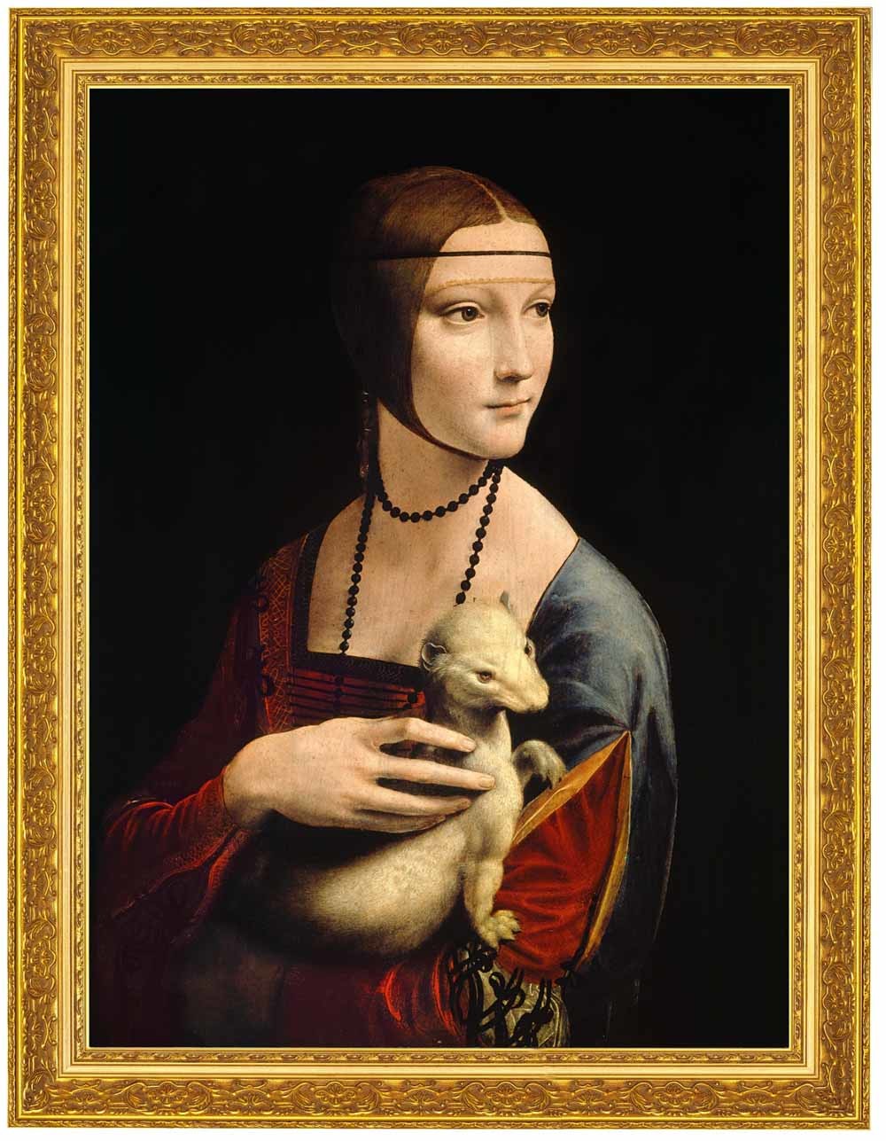 1. De Mona Lisa is eindeloos gebruikt voor commerciële en artistieke doeleinden. – © Getty; 2.) De dame met de hermelijn van Leonardo da Vinci is de publiekstrekker van het Czartoryski Museum in Krakau.